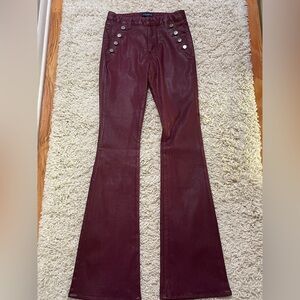Guess Burgundy Flare Jeans